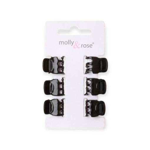Picture of JAW CLIPS SMALL BLACK X6 PCS